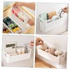 GRIRIW Pp Material Storage Boxes Lids 2pcs Vanity Organizers for