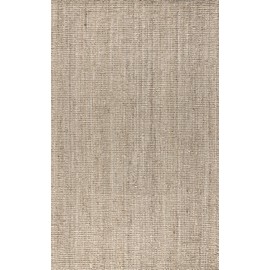 JONATHAN Y NRF102B-4 Pata Hand Woven Chunky Jute Light Ivory 4 ft. x 6 ft. Area-Rug, Farmhouse, Easy-Cleaning, for Bedroom, Kitchen, Living Room,