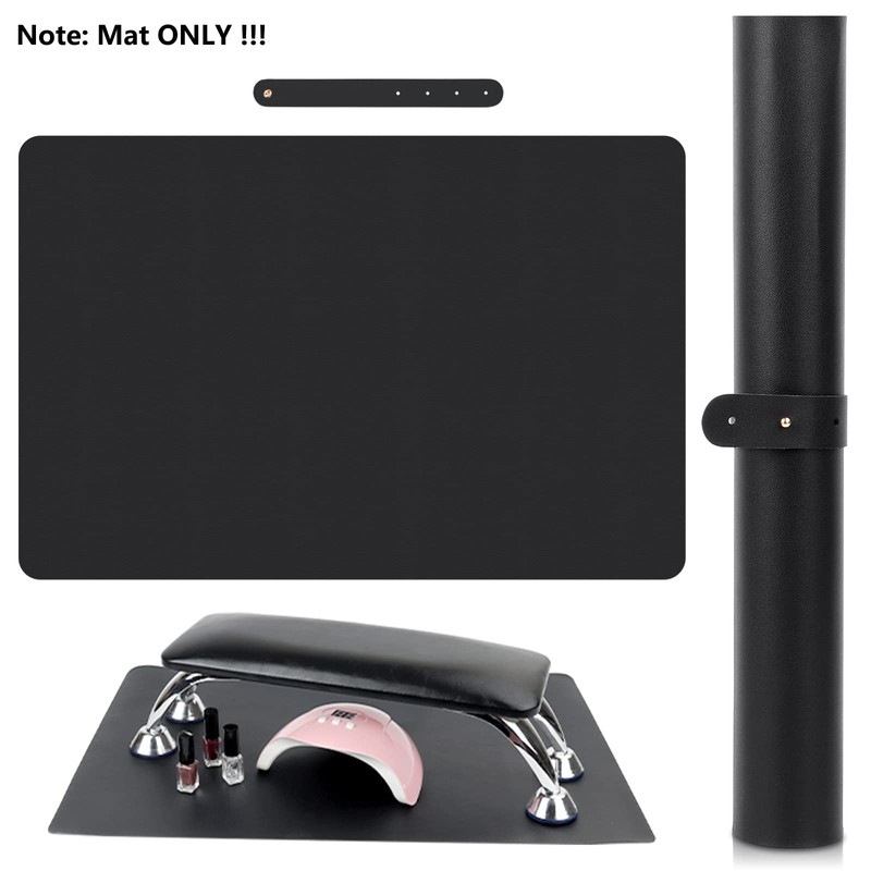 (MAT ONLY) Black Nail Art Table Mat, Foldable Nail Art