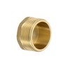 PATIKIL G1-1/4 Brass Pipe Plug, 1pcs Male External Thread Hex