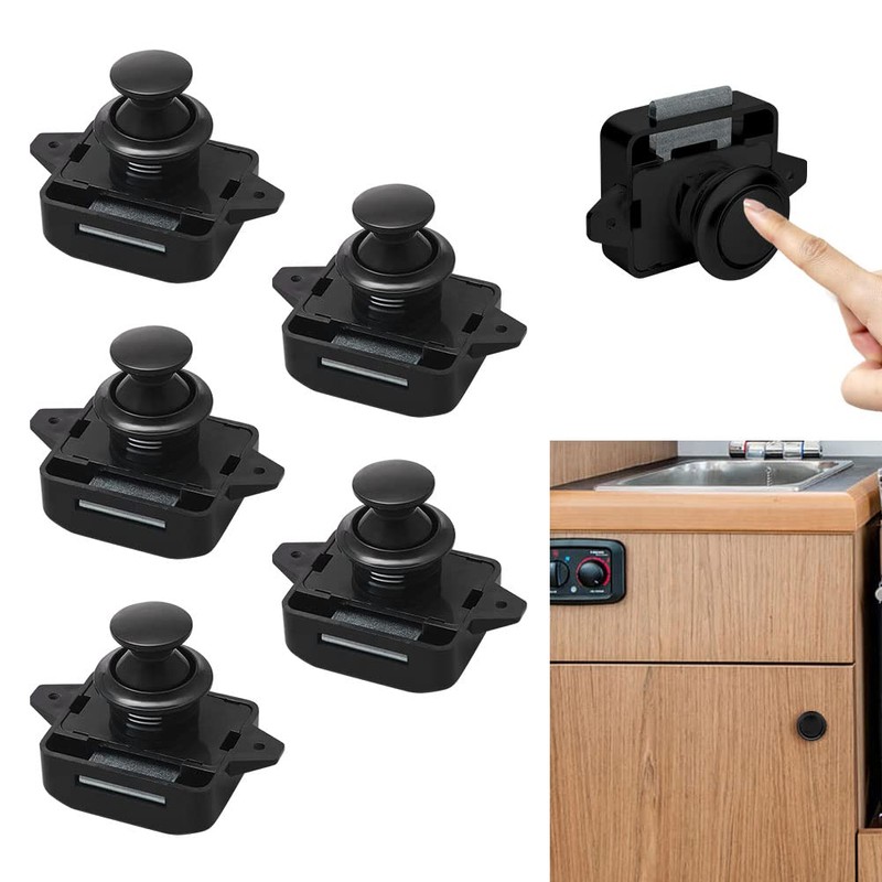 Push Button Drawer Lock,15-18mm Keyless Push Button Door Lock for