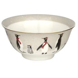 Portmeirion Home & Gifts SMPE79010-XG Penguin Christmas Collection Bowl, Multi-Colour