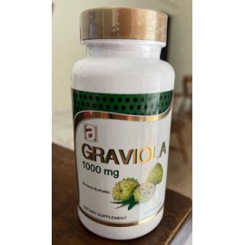 ALLNUE NATURAL GRAVIOLA EXTRACT 1000 mg Guanabana Annona Antioxidant 60 capsules EXP 2026