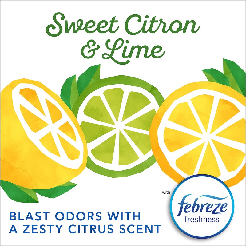 Glad Small Trash Bags 4 Gallon, Febreze Sweet Citron &