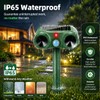 Solar Ultrasonic Animal Repeller 4 Pack Sonic Fortress Pro Deer