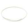 Phiten Rakuwa Necklace, Neck S, Slash Line, Lame Type, White/Gold,