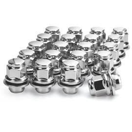12mmX1.5 Mag Lug Nuts Compatible with Toyota Tacoma Camry Corolla 5 Lug Wheel, M12x1.5 OE Style Aftermarket Wheel Nuts fit Highlander RAV4 Prius Stock Rim, 20pcs Alloy Steel Nuts Replace Factory Nuts