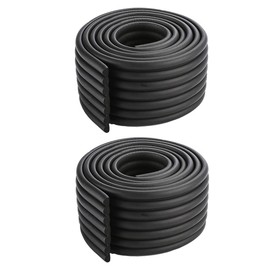 Edge and Corner Protector, 4M Baby Proofing Guard Coverage Safety Bumper DIY edge corners for Child Safety, Furniture Protect (Black)