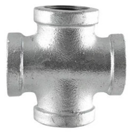 Jinan 1" GALVANIZED MALLEABLE IRON CROSS 4-way TEE fitting pipe npt