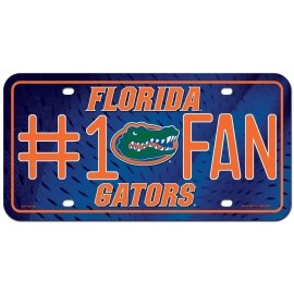 Casy University of Florida Gators Metal Auto Tag License Plate, #1 Fan Design,...