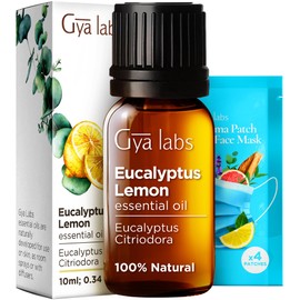 Gya Labs Eucalyptus Lemon Essential Oil Diffuser - Lemon Eucalyptus Oil Aromatherapy Oil - Eucalyptus Lemon Essential Oils for Skin, Candles & Soaps (10ml)