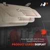 A-Premium Left Driver Side Sun Visor with Mirror - Compatible