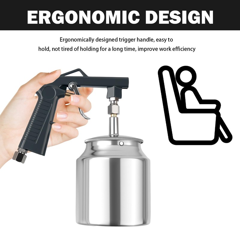 YGDMD 1/4" NPS Inlet Undercoating Spray Gun,Handhold Fluid Film Spray