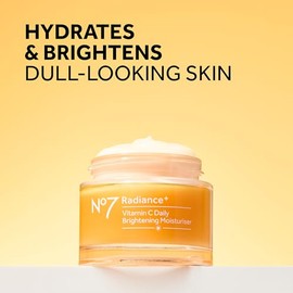 No7- Crema facial hidratante iluminadora con vitamina C Radiance+ Crema hidratante facial nutritiva para la piel FastAbs
