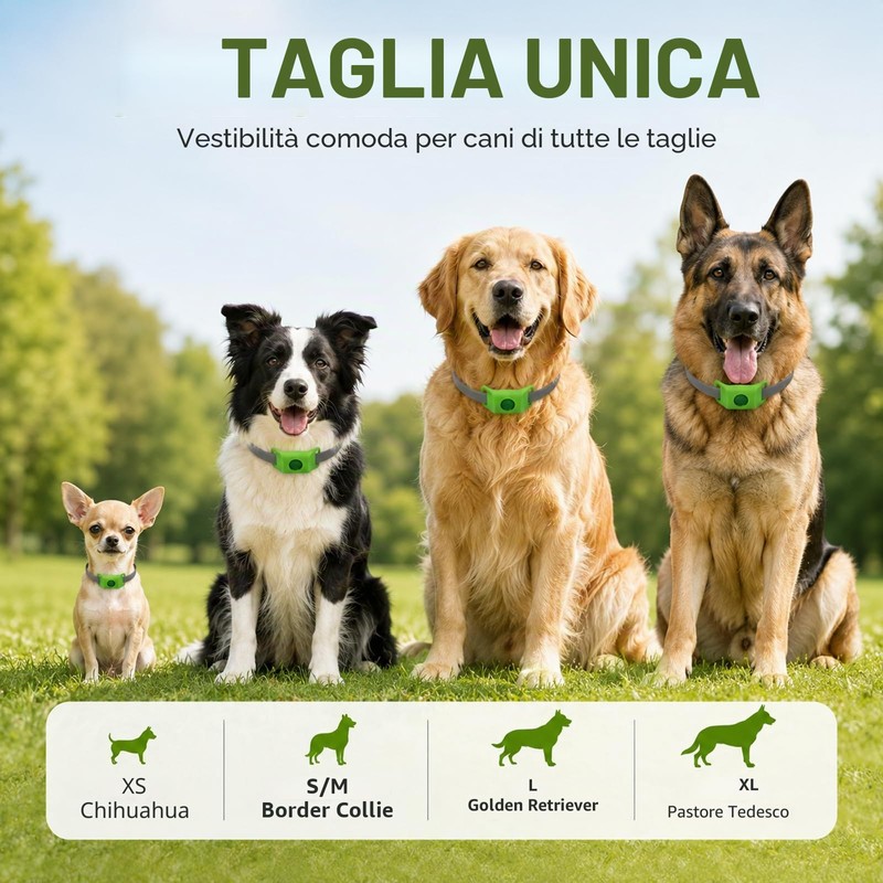 Collare Antiparassitario Cani Naturale - Ciondolo Repellente Pulci