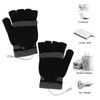 Full and Half Fingers Heating Gloves USB Fingerless Knitting Electric