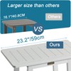 Shower Bench for Inside Shower, HDPS Shower Stool for Shaving