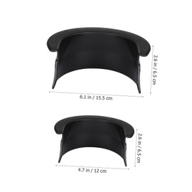 GRIRIW 6PCS Pool Table Pocket Liner Set Durable Plastic Billiards Table Accessories for Bar Home Use Easy to Install Black Color for Enhanced Gameplay