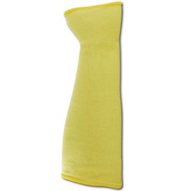MAGID KEVCOT14 CutMaster Kevlar Cotton Blended 2 Ply Cut Resistant Sleeves, Yellow, 14" Length