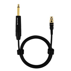 Darverson TA4F 4-pin Mini XLR to 1/4 6.35mm Guitar Bass Instrument Cable for Shure Transmitter with Gold Plated Connector