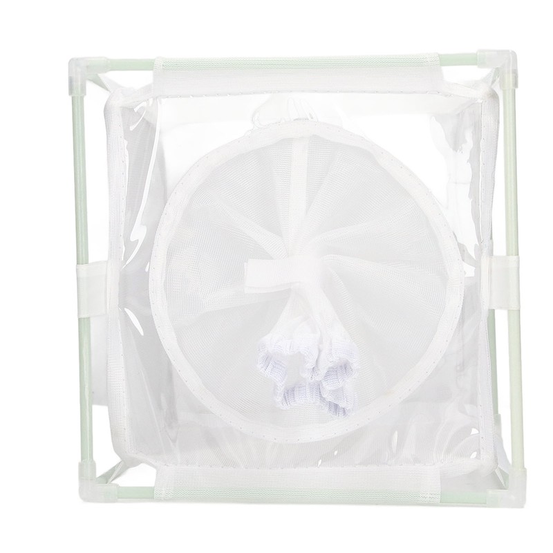 Insect Observation Cage PVC Mesh White Reusable Butterfly Habitat Breeding