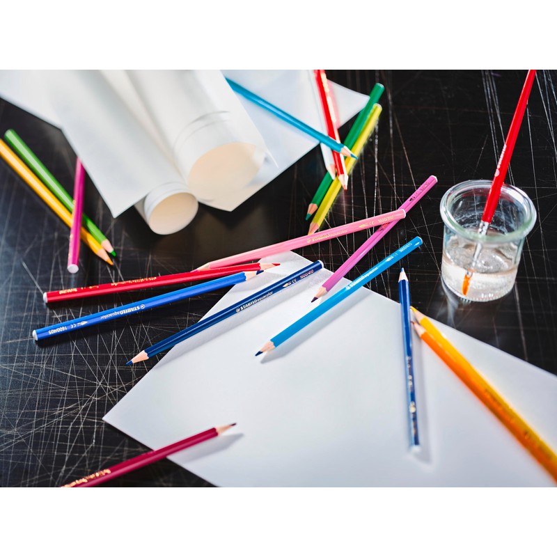 Aquarellable Colouring Pencil - STABILOaquacolor - ARTY - Tin of