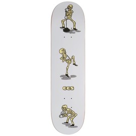 CCS Vine Skeleton Skateboard Deck - White - 7.25" x 29.25" (Mini)