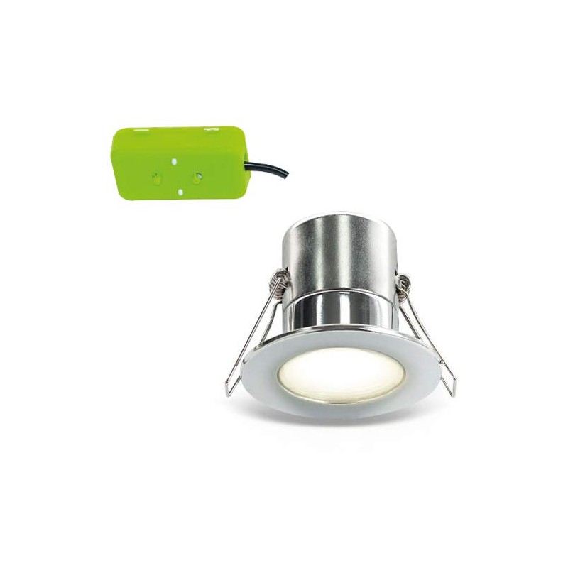 Luceco F-Eco GU10 Standard Fixed Dimmable Downlight, 5 Watts, 3000K