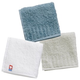 B-PLAID Handkerchief, Mini Towel Handkerchief, Imabari Towel, Set of 3, Made in Japan, Approx. 7.9 x 7.9 inches (20 x 20 cm), Men's, Women's, Mini Handkerchief, Hand Towel, Ribbed, Long Pile, Soft and