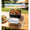 Gorgeous Cordless Electric Lunch Box, 6.7 Cups Smart Timer Auto