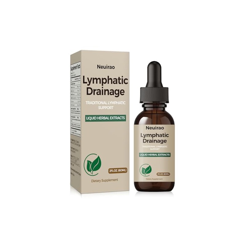 Lymphatic Drainage Drops, 20-in-1 Liposomal Lymphatic Support Drops for Immune