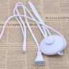 Spring 3Pk Floor Foot Switch White Foot Pedal Lamp Round
