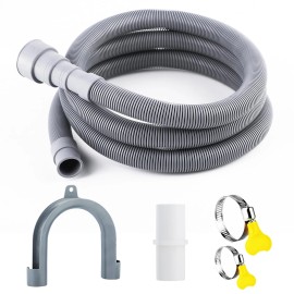 Sunenlyst Washing Machine Drain Hose, Universal Dishwasher Hose White