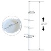VPABES 7-Tier Shower Caddy Corner for Bathroom,Adjustable Shelves with Tension