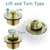 BESTILL Bathtub Drain Kit and Overflow Faceplate, Brushed Gold