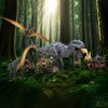BIROHOSR Dinosaur Playset with 14" Indominus Rex & 8 Detailed