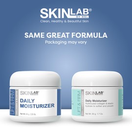 SKIN LAB Lift & Firm DAILY MOISTURIZER - Hydrolyzed Collagen & Elastin, Vitamin C and Vitamin E to Moisturize, Soften & Soothe Fine Lines and Wrinkles 1.7 Oz.
