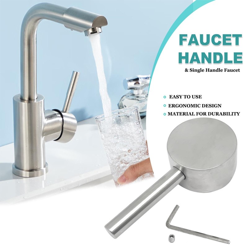 generic 1set 42mm Width 304 Stainless Steel Faucet Handle Kit,for
