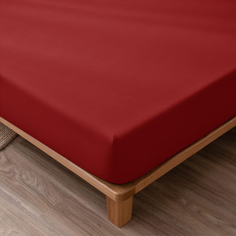 NAFAY LIVING Fitted sheet-Plain Dyed Ultra Soft Microfiber Bedding Sheet