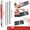 Welders Pencil, Mechanical Metal Marker Silver Pen with Built-in Sharpener