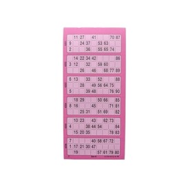 Ameisenkeks® Bingo Ticket Block 600 Tickets System 15 from 90 No. 6 Pink
