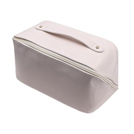 Alnicov Travel Cosmetic Bag Large Capacity Cosmetic Bag Make-up Bag Waterproof Leather Organiser Bag with Divider for Women's Cosmetics Accessories and Toiletries