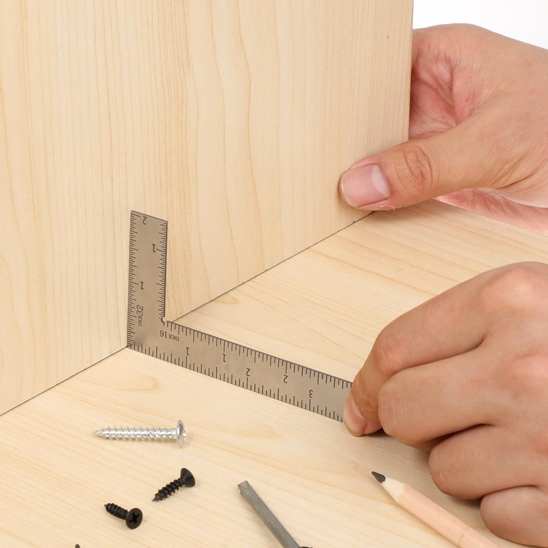 L Shaped Ruler Mini Measuring Tool 2 inch by 4