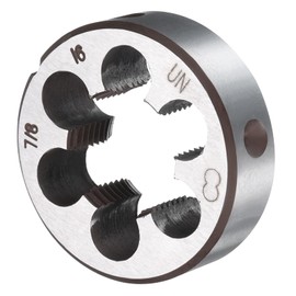 sourcing map Round Threading Die 7/8-16 UN Thread Right Hand Screw Cutting Fixed Dies, Alloy Tool Steel Tapping Repair Tool