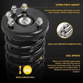 OREDY Pair Front Struts for Sienna FWD 7 Passenger 2005-2009 2010 w/Coil Spring Assembly Replacement - 172363 172364