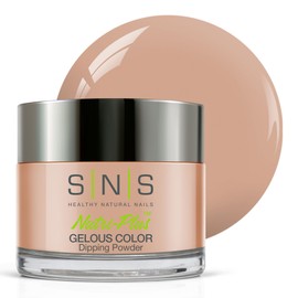 SNS Healthy Natural Nails SNS Nail Dip Powder, Gelous Color Dipping Powder - Looking Mauvelous (Natural, Nudes, Brown/Tan, Beige, Shimmer) - Long-Lasting Dip Nail Color Lasts 14 Days - Low-Odor & No UV Lamp Required - 1oz