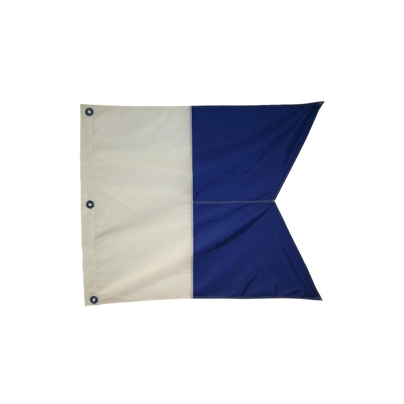 JCS 31x36 Slip-On Alpha Flag - High-Visibility Blue & White
