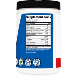 Nutricost Nutricost BCAA + Hydration Powder (Fruit Punch) 30 Servings - Branched Chain Amino Acids with Hydration Complex - Gluten-Free, Non-GMO