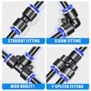 ERGAOBOY Black 10M Polyurethane PU Air Hose Pipe Tube Kit,4mm