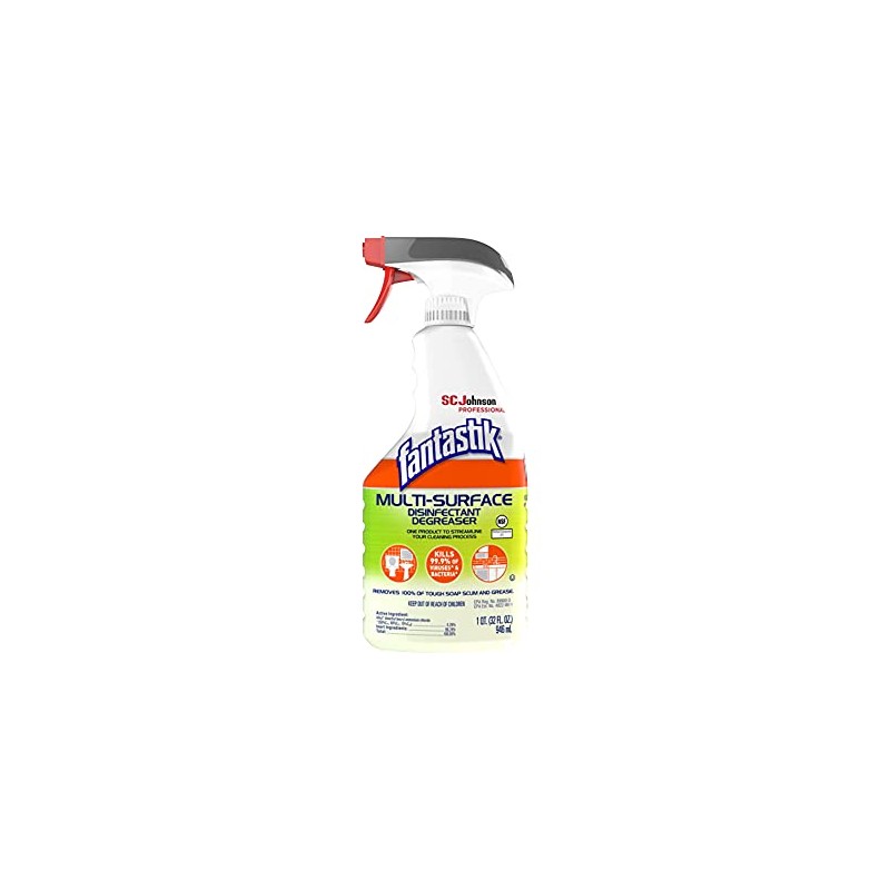 Fantastik SC Johnson Professional Disinfectant Degreaser, Fresh Scent, 32 Oz